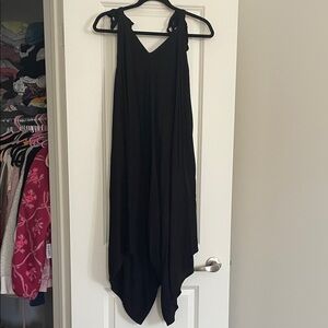 Elegant Black Sleeveless Romper